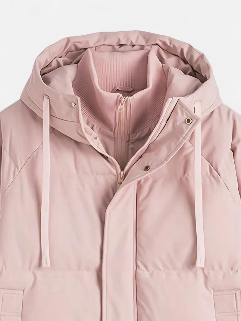 Delravo | Women's double-layer hooded jacket