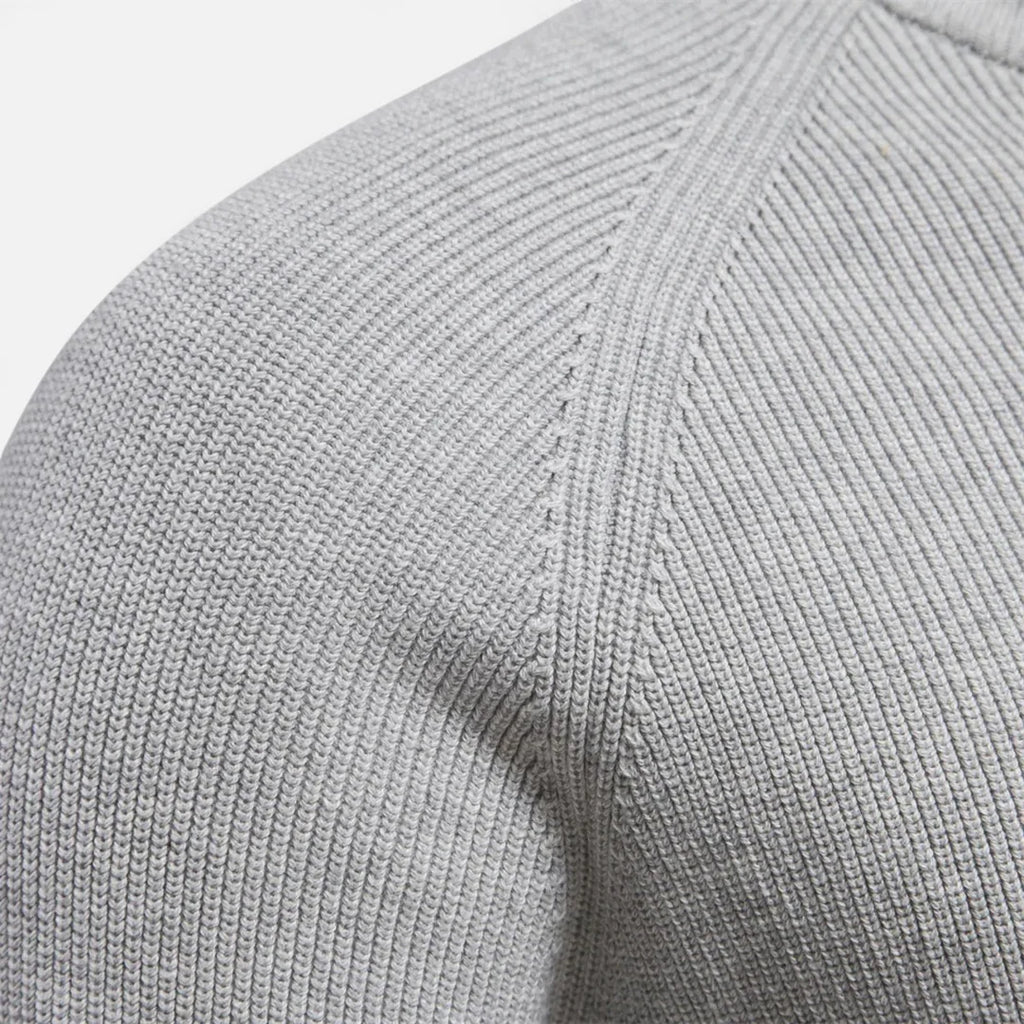 Delravo | Men’s Cotton Zip Sweater – Refined Knitwear for the Season