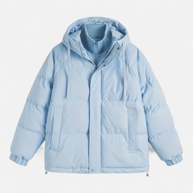 Delravo | Women's double-layer hooded jacket