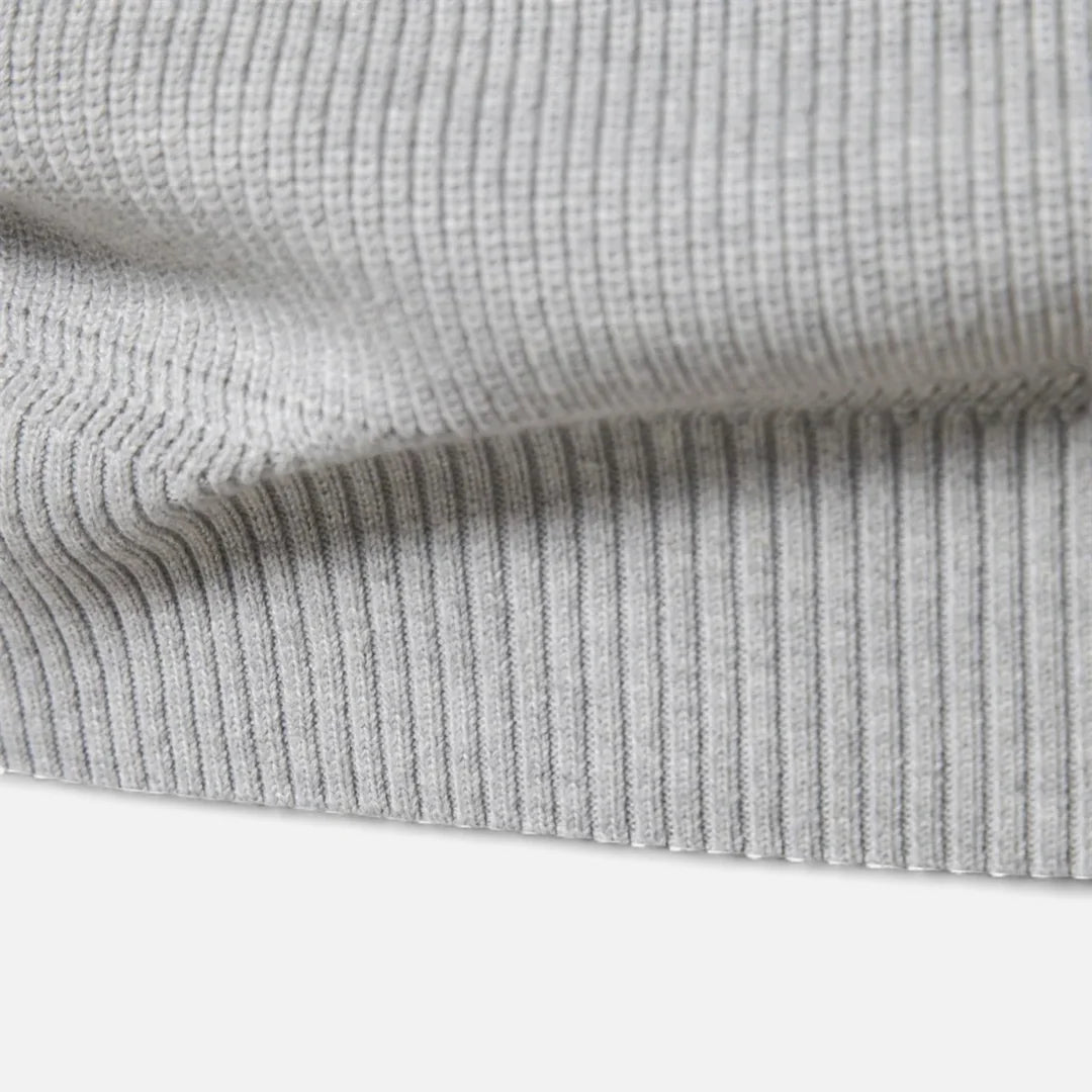 Delravo | Men’s Cotton Zip Sweater – Refined Knitwear for the Season