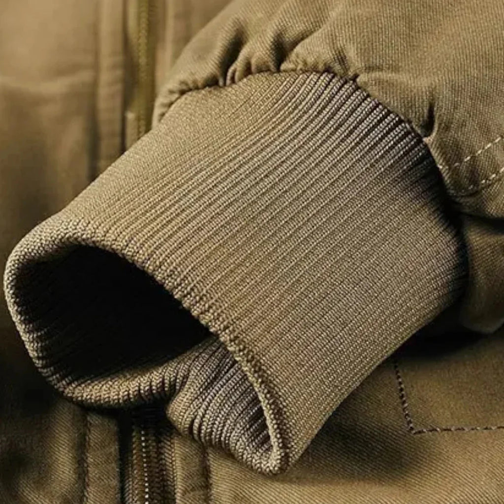 Delravo | Men’s Casual Jacket – Refined Cotton & Lambswool Blend