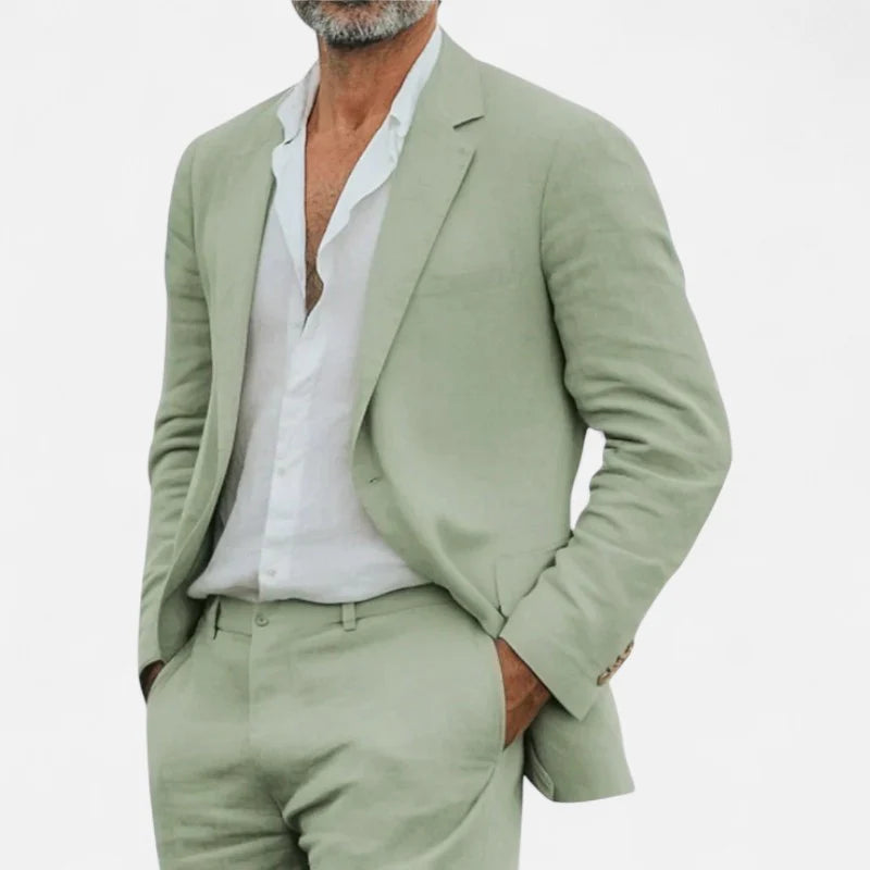 Delravo | Classic Linen Suit