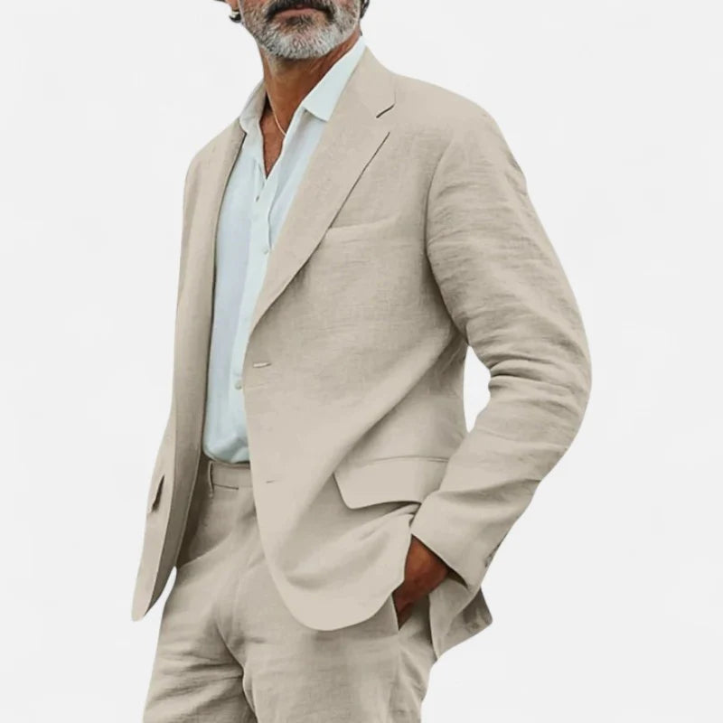 Delravo | Classic Linen Suit