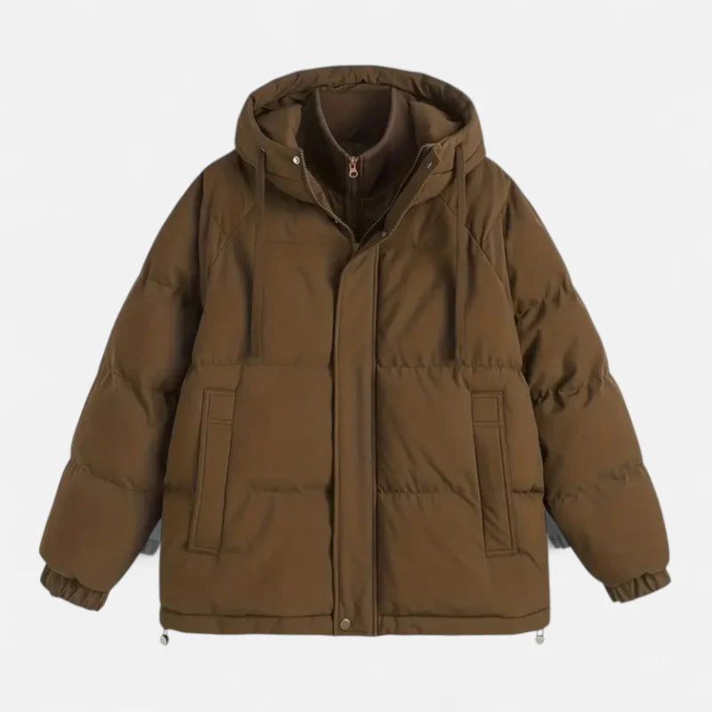 Delravo | Women's double-layer hooded jacket