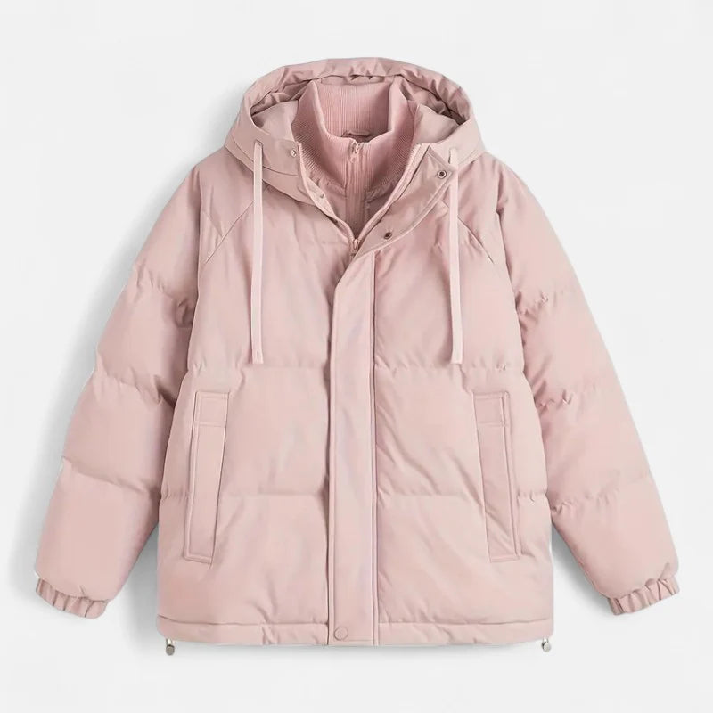Delravo | Women's double-layer hooded jacket